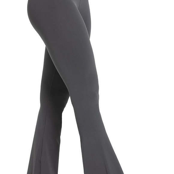 Flare Leggings, Crossover Yoga Pants with Tummy Control- W: Large - Picture 3 of 6